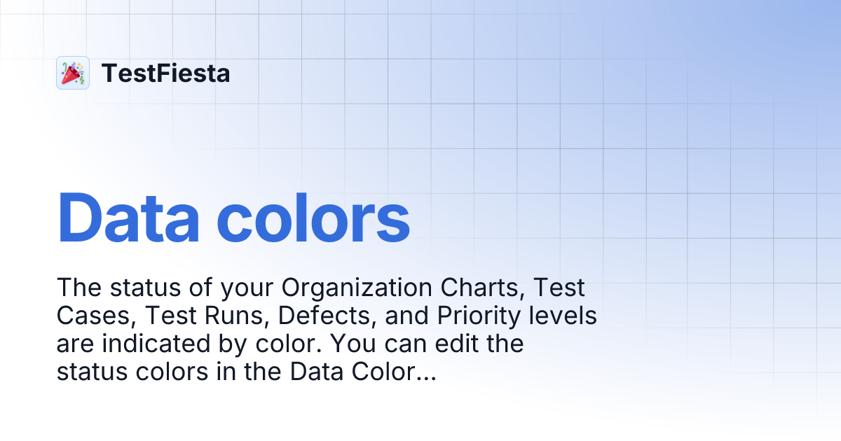 Data colors | TestFiesta